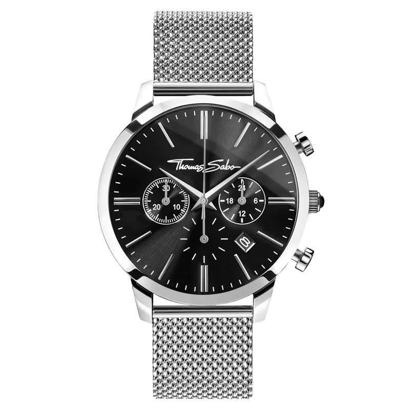Thomas Sabo Men’s Watch Rebel Spirit Chrono Men’s Watch Rebel Spirit Chrono Stainless Steel, Stainless Steel Silver-Coloured