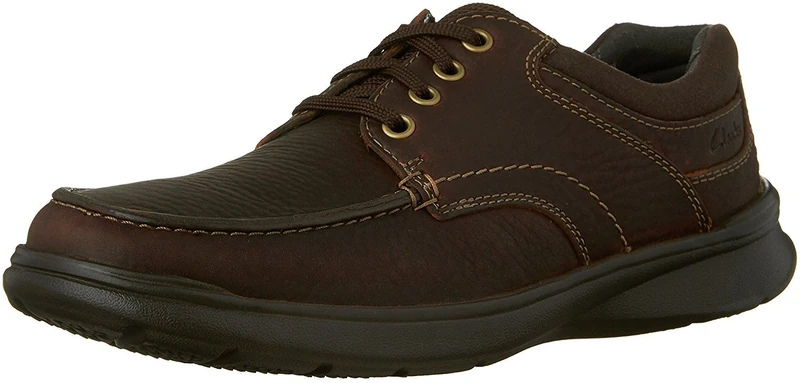 Clarks Men's Cotrell Edge Oxford, Brown Oily Leather, 7.5 UK