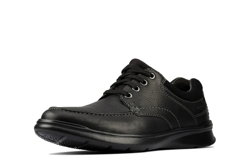 Clarks Men's Cotrell Edge Oxford, Black Oily Leather, 8 UK