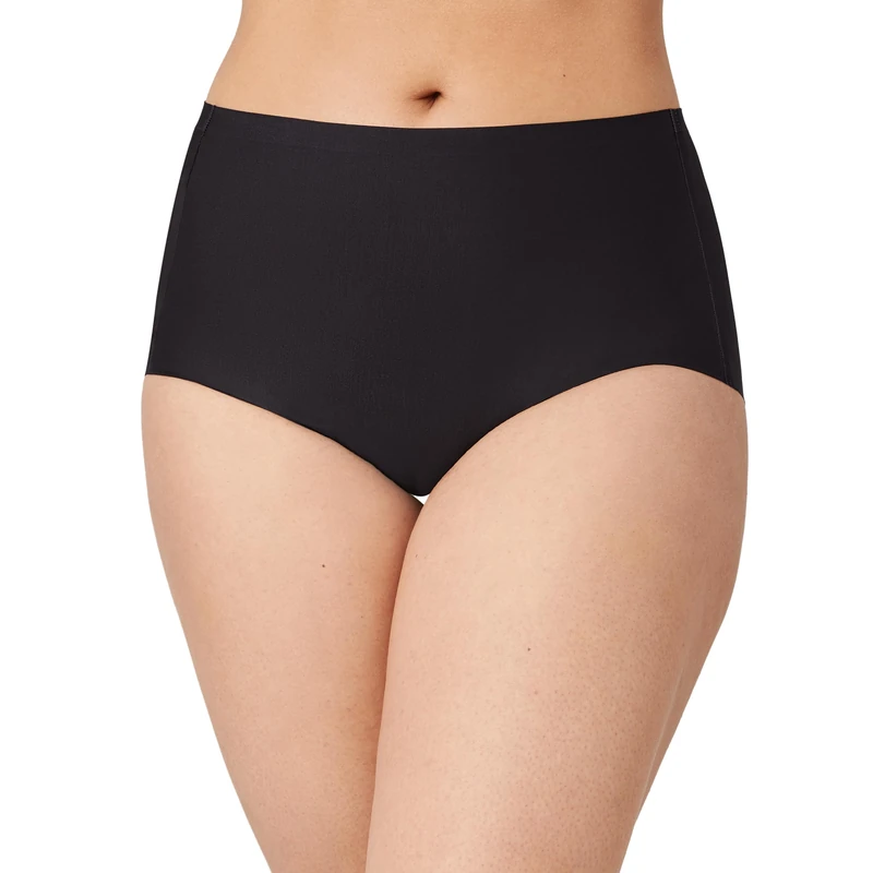 Wacoal Women's Body Base Brief Panty, Black, XL - Image 1