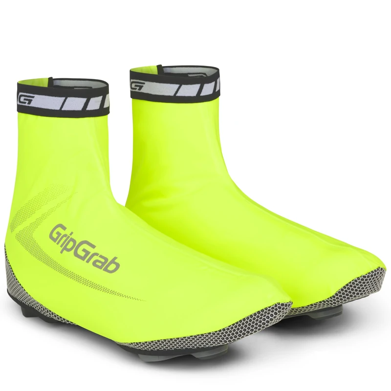 GripGrab Unisex Raceaqua Hi-vis Waterproof Road Shoe Covers, Yellow Hi-Vis, M 6.5-7.5 EU