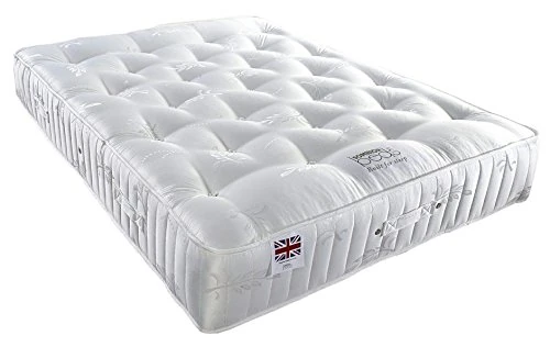 Somnior 3000 Optimum Optimum 3000 Pocket Sprung Mattress for Independent Supported Sleep, Microfibre, White, Super-King