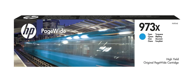 HP F6T81AE 973X High Yield PageWide Cartridge - Cyan Single Pack
