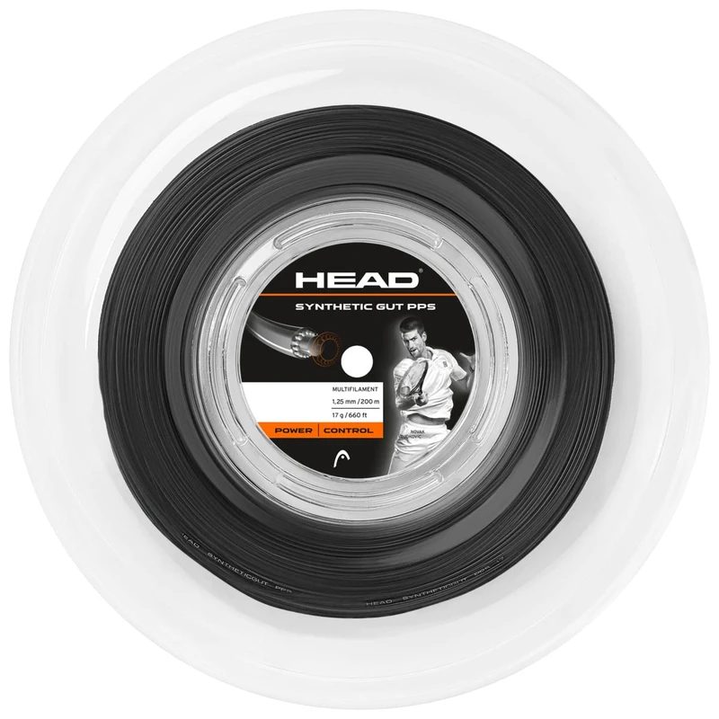 HEAD Unisex's Synthetic Gut PPS Reel Racquet String-Multi-Colour/Black, Size 18