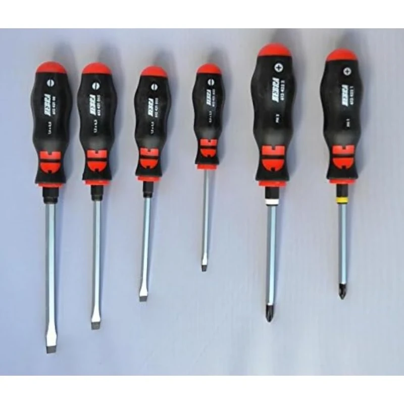 Wurth Set of Screwdrivers, Screwdriver Set, 594g, Schwarz, Flat Head, PH/SZ, 11.42 x 3.54 x 2.36 inches, Italy, Construction, Home Improvement