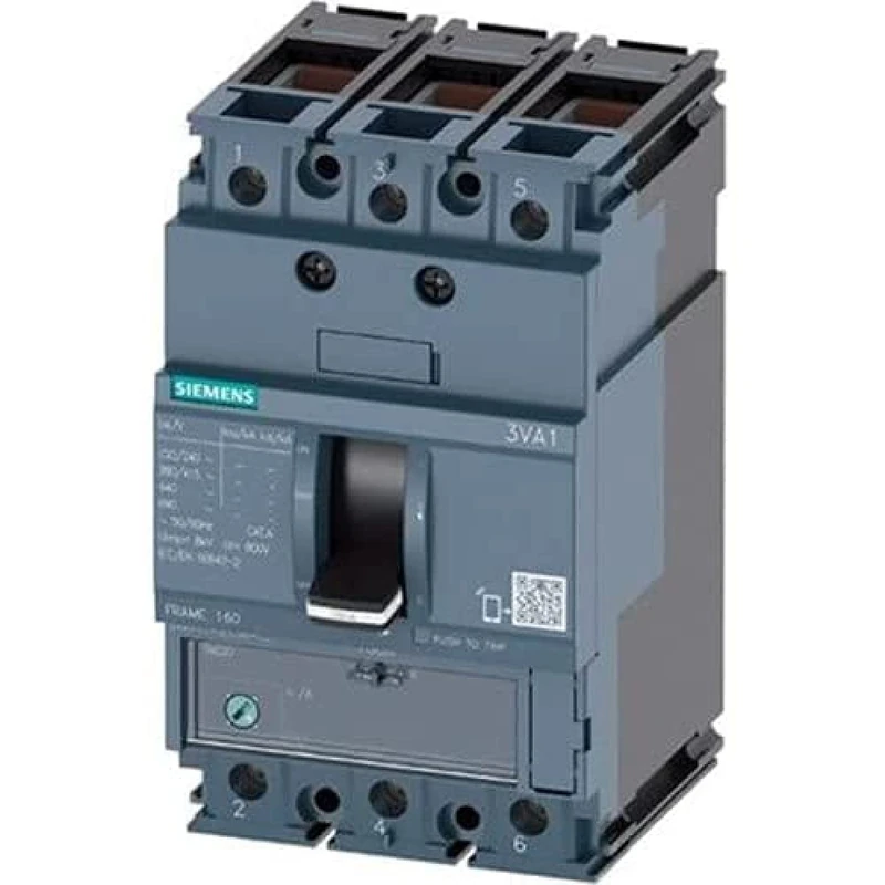 Siemens 3VA1225-4EF32-0AA0 160 Breaking Capacity Class Circuit Breaker, White