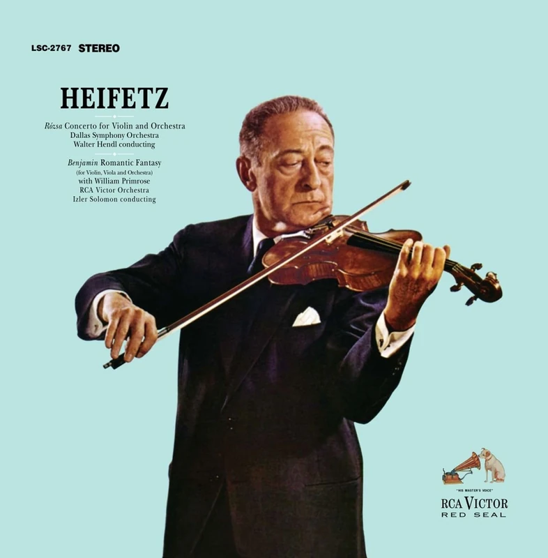 Rozsa: Violin Concerto/ Benjamin: Romantic Fantasy/ Heifetz, Violin