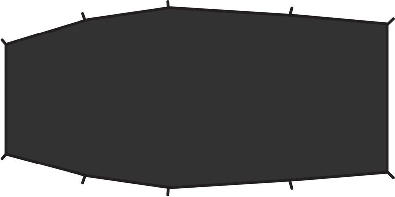 Fjällräven Unisex Shape 3 Footprint, Black, One Size