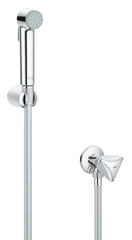 GROHE Tempesta-F Trigger Spray Wall Holder Set with Angle Valve 1 Spray Chrome 26357000