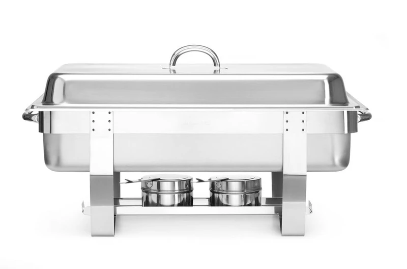 HENDI 471050 Chafing Dish Set, 585 x 385 x (H) 315 mm, Silver