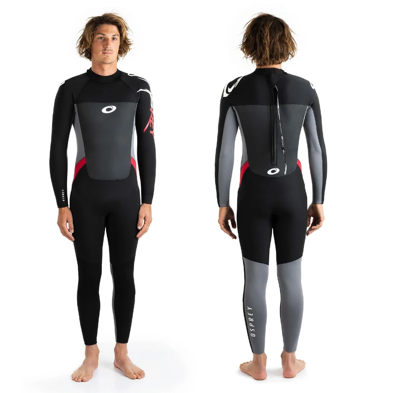 Osprey Men's Origin 5mm Full Length Wetsuit, Red, L Tall UK