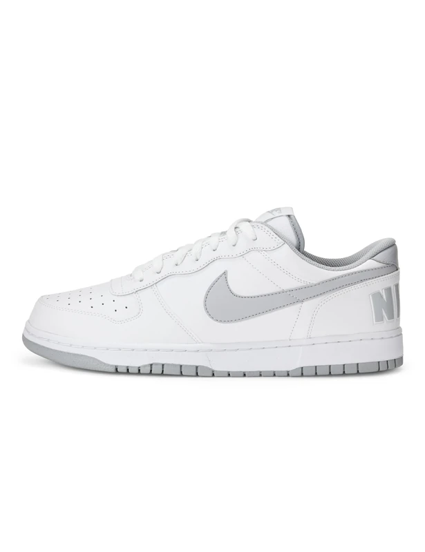NIKE Men's Big Low Basketball Shoes, White Wolf Grey, 11.5 UK
