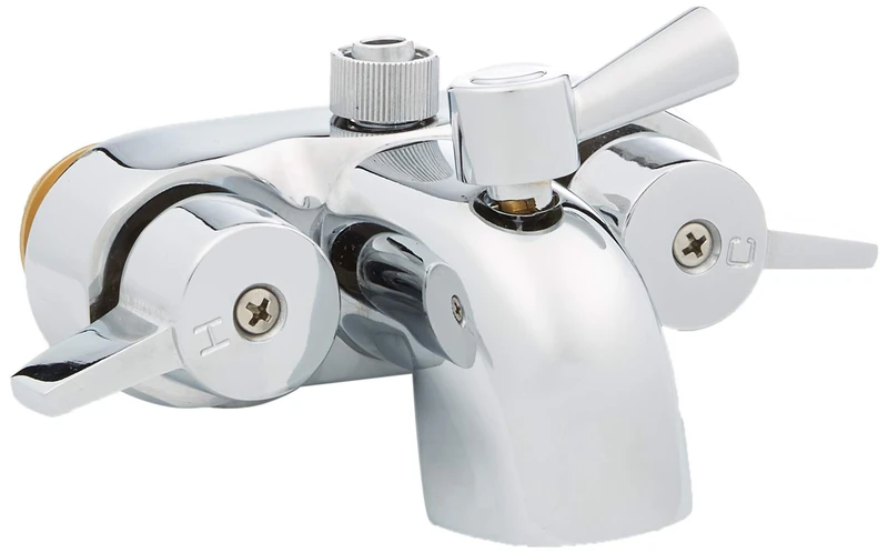 Heavy Duty 3 3/8" Centers Chrome Plated Diverter Clawfoot Tub Faucet