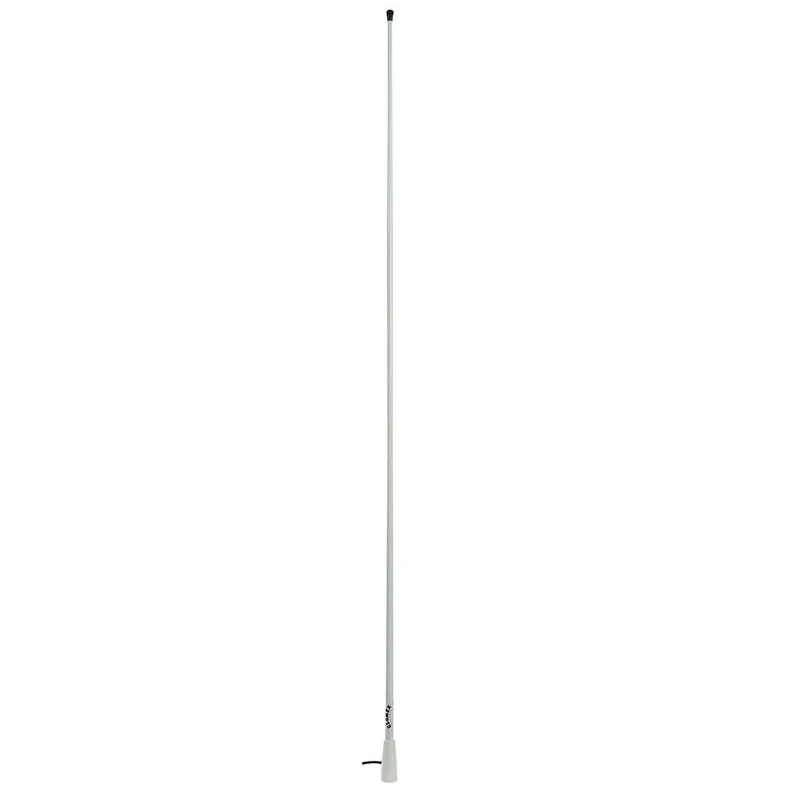 Glomex – Classic VHF Motor Boat Antenna 1.5m (White) Model RA112-3dB Gain - Heavy Duty Fibreglass for Sailboats, Engine, Inflatable Boats, Yachts - Reliable and Stable Communications
