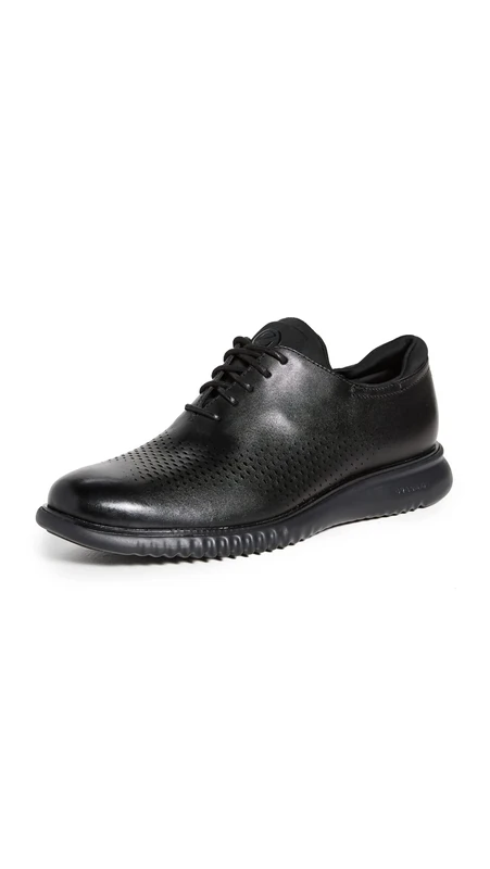 Cole Haan Men's 2.Zerogrand Laser Wingtip Oxford Lined, Black Leather, 14.5 UK