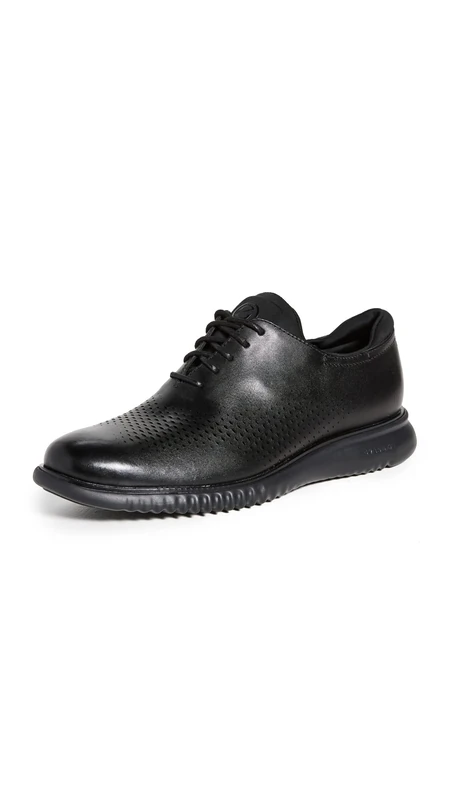 Cole Haan Men's 2.Zerogrand Laser Wingtip Oxford, Black Leather/Black, 10 UK