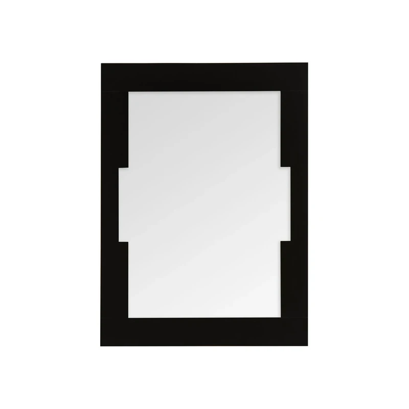 Premier Housewares Osaka Wall Mirror, MDF, Black, 2 x 80 x 60 cm