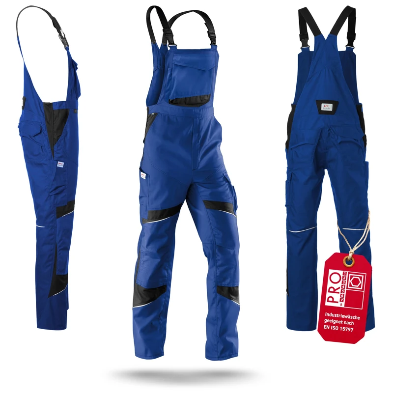 Kubler 32505365-4699-62 Size 62 "Activiq" Dungarees - Cornflower Blue/Black