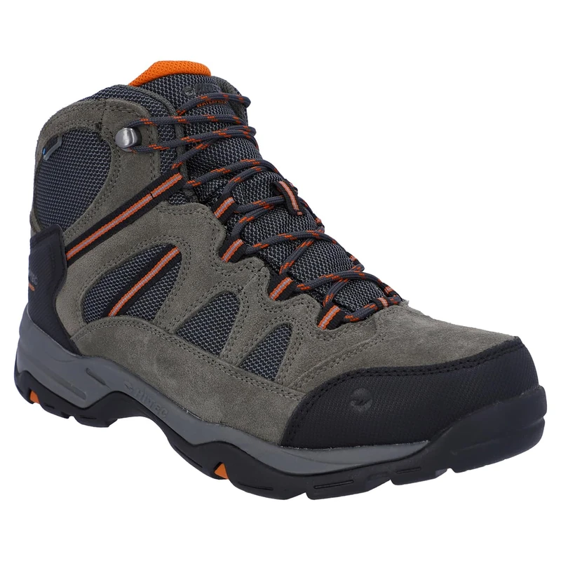 Hi-Tec Men's BANDERRA II WP High Rise Hiking Boots, Grey (Charcoal/Graphite/Burnt Orange 51), 7 (41 EU)