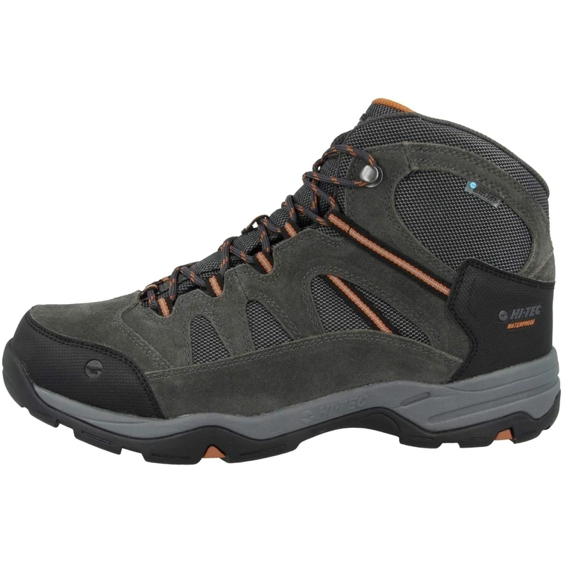 Hi-Tec Men's Banderra Ii Wp High Rise Hiking Boots, Grey Charcoal Graphite Burnt Orange 51, 13 UK