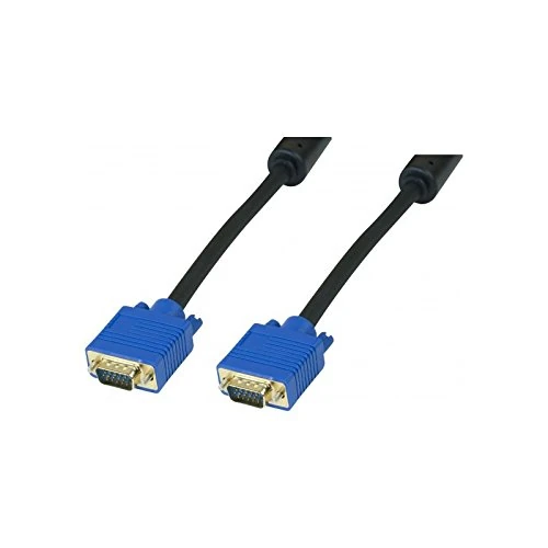 CUC Exertis Connect 138721 5 m VGA (D-Sub); VGA (D-Sub) Black Blue VGA Cable; 5 m; VGA (D-Sub); VGA (D-Sub), VGA Cable (Male to Male, Gold)