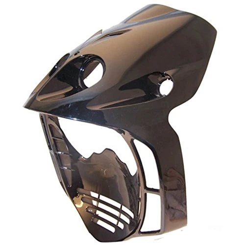 one by Camamoto Code 77390102 Plastic Fairing Front Shield Glossy Black Compatible with Malaguti Phantom F12 LC. Year from 1994 to 2006 | Ref. Orig. Malaguti 06604950