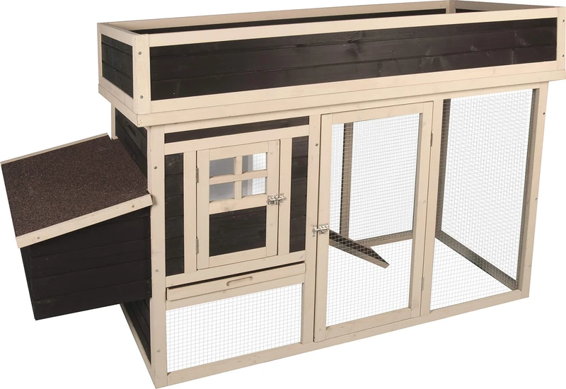 Flamingo CHICKEN COOP WITH RUN FLORA COUNTRY 168x65x106CM