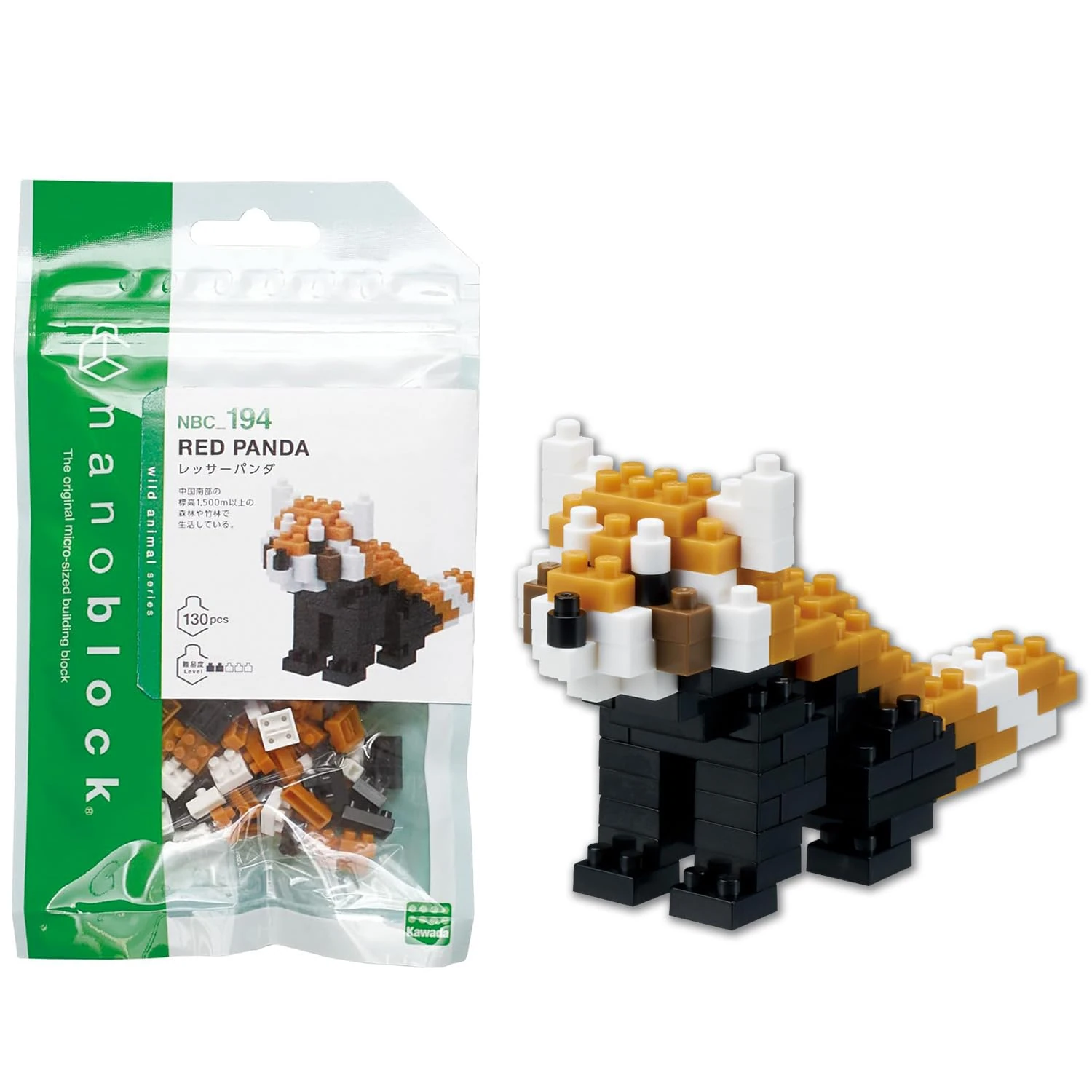 Nanoblock NAN-NBC194 Red Panda 3D Puzzle