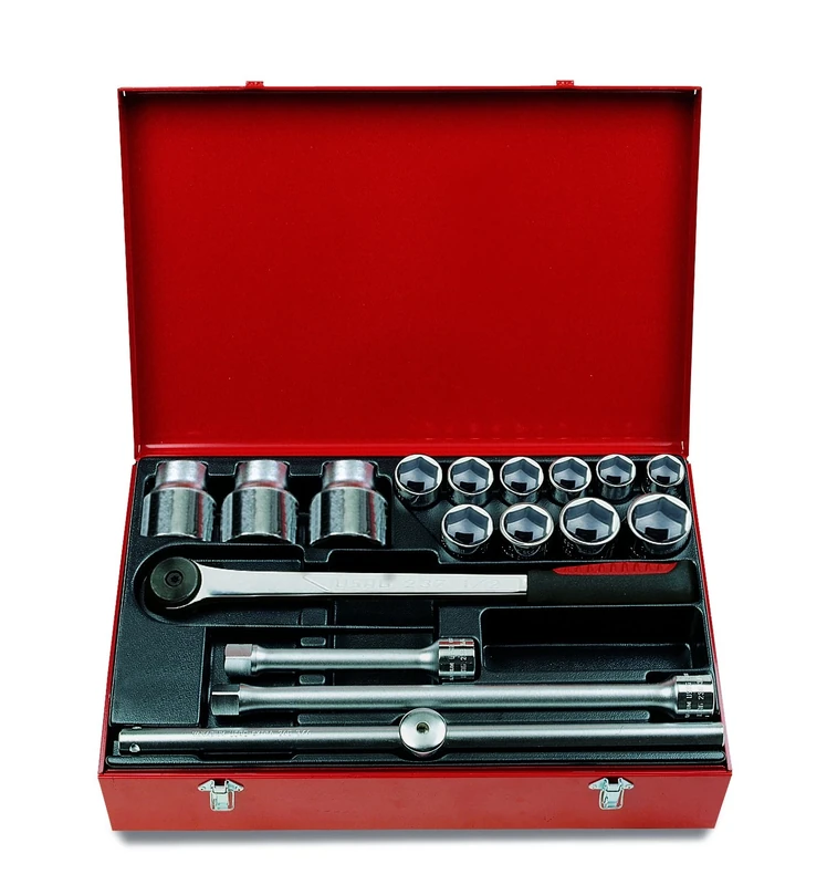 USAG-613 N 3/4 E-Assortment in Metal Box with 6-Point Sockets (17 Pcs.)-U06133010