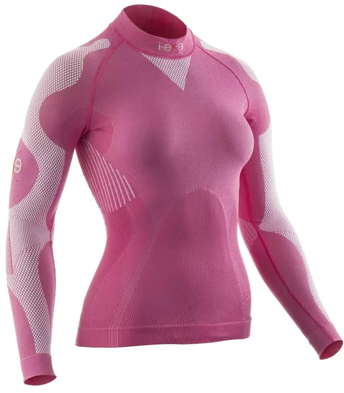 i-eXe Women 8056304110213 Long Sleeve Science Line Shirt - Pink, X-Small - Image 1