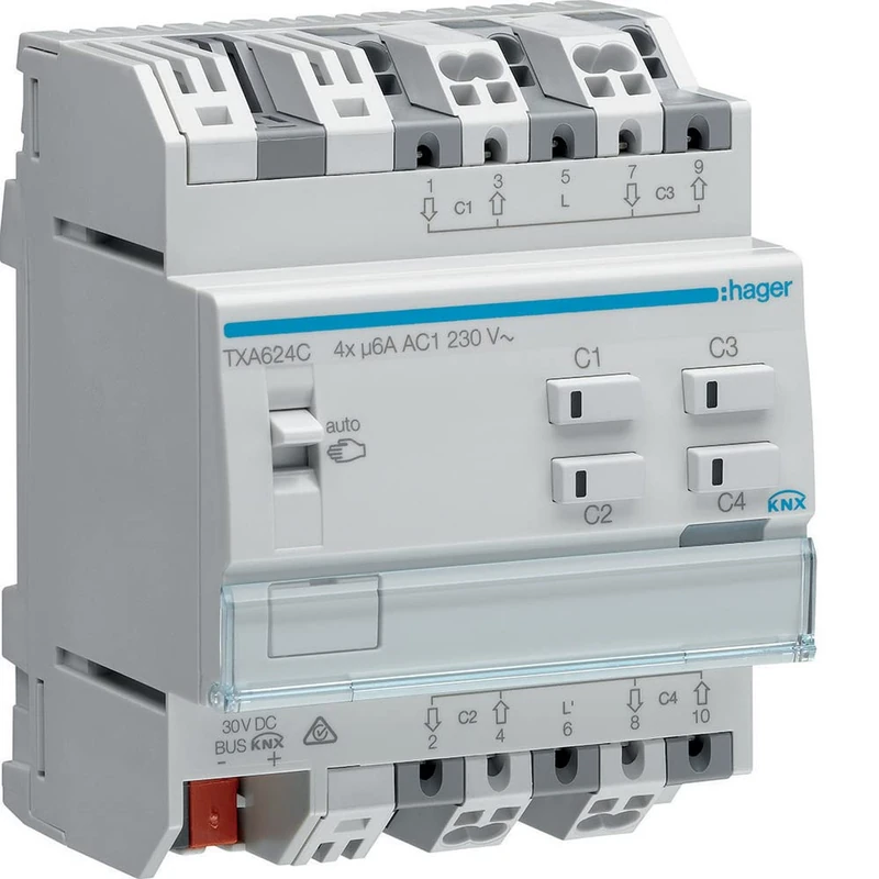 Hager TXA624C – Module 4 est./pers. 230 V, Easy - Image 1
