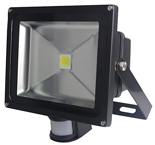 PRO ELEC PEL00277 50W LED PIR Floodlight, 305x286x125mm - Image 1
