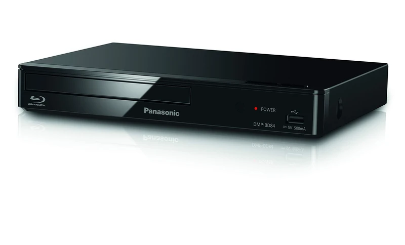 Panasonic DMP-BD84EG-K Smart Network 2D Blu-ray Disc/DVD Player, Internet Apps, High-Resolution Audio, External HDD Playback, USB, Ethernet, Compact Design, Black