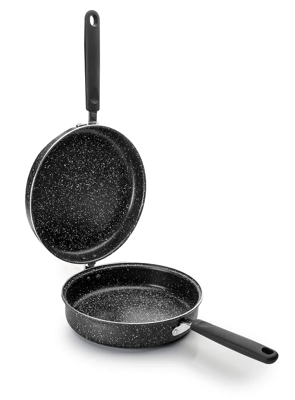 IBILI Natura Potato Omelette Pan, 24 cm, Aluminium, Stone-Style Non-Stick Coating, Suitable for Induction Hobs
