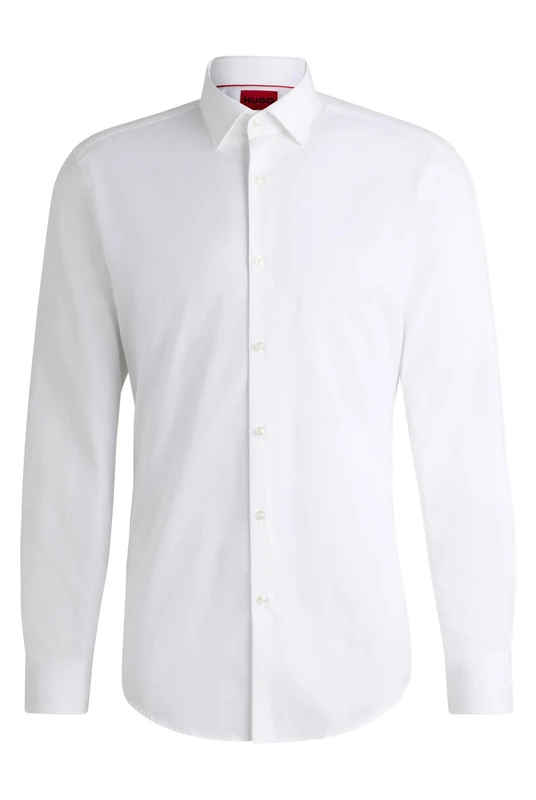 HUGO Mens Kenno Slim-fit Business Shirt in Cotton poplin
