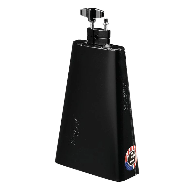 LP Latin Percussion Kuhglocke Karl Perazzo Bongo Bell LP206AKP Vice-Mount, pulverbeschichtet, schwarz