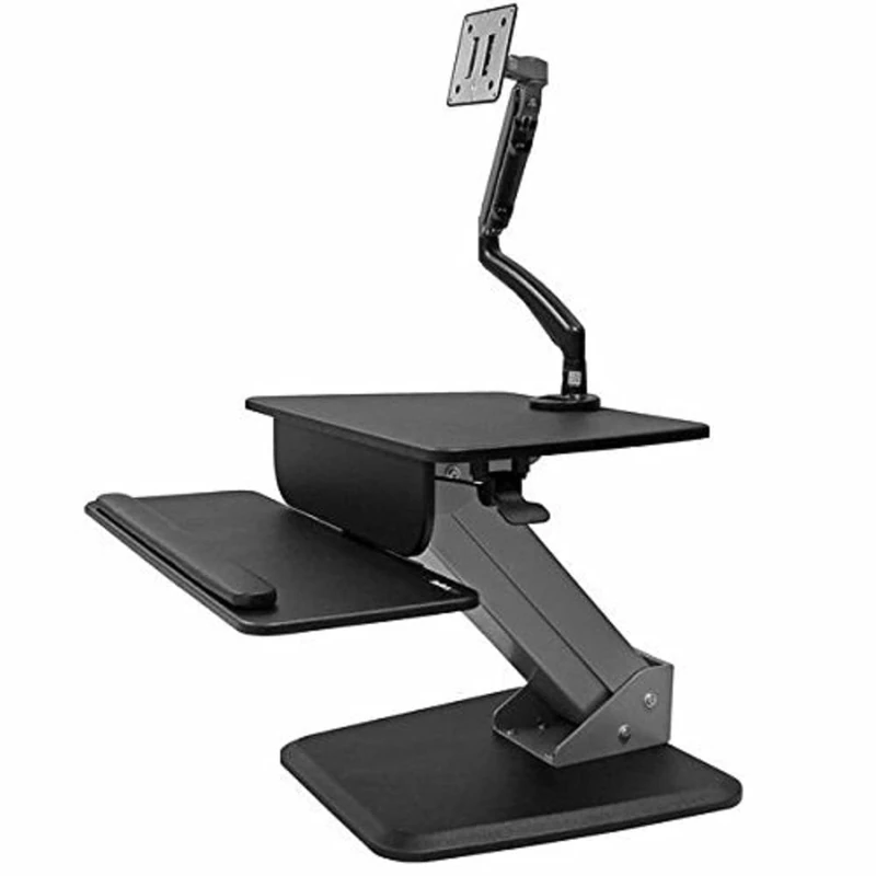StarTech.com Sit-to-Stand Workstation with Full-Motion Articulating Monitor Arm - One-Touch Height Adjustment (BNDSTSSLIM) - Image 1