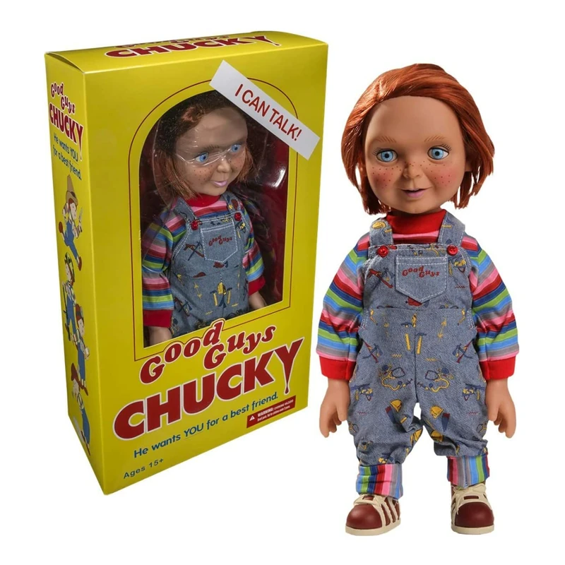 Chucky Mezco Designers Series Mega Scale - Child's Play: Talking Good Guys,Multicolor,15-Inch - Image 1