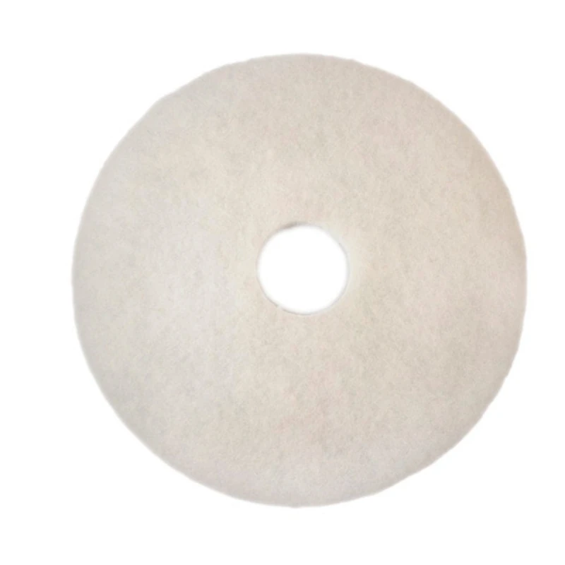 Scotch-Brite Floor Pad, White, 457 mm | pack of 5 | for dry polishing and buffing | reusable and washable polishing pad resists clogging and loading