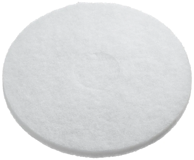 Scotch-Brite Floor Pad, White, 330 mm | pack of 5 | for dry polishing and buffing | reusable and washable polishing pad, resists clogging and loading
