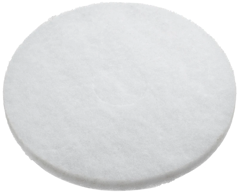 Scotch-Brite Floor Pad, White, 356 mm | pack of 5 | for dry polishing and buffing | reusable and washable polishing pad resists clogging and loading