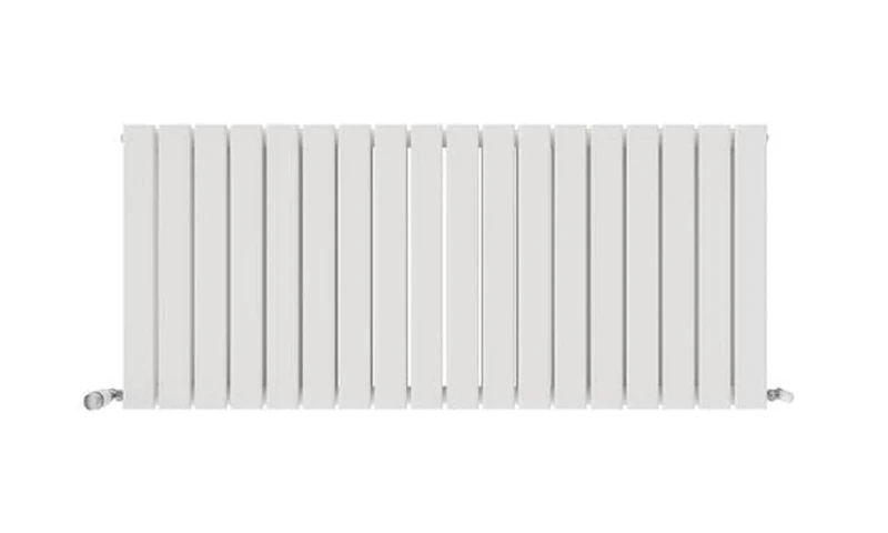iBathUK Apex Horizontal Radiator, Double Flat Panel Radiators, 600x1368mm Slim Radiator for Bathroom,Kitchen,Living Room- White