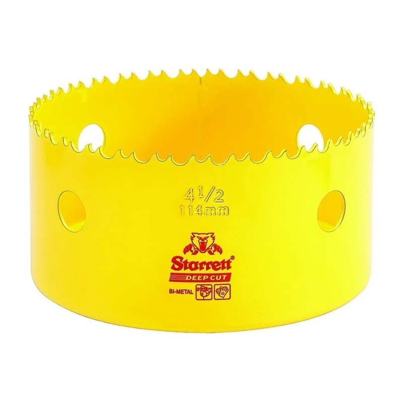 Starrett DCH0412 Bi Metal Deep Cut Hole Saw, 114mm