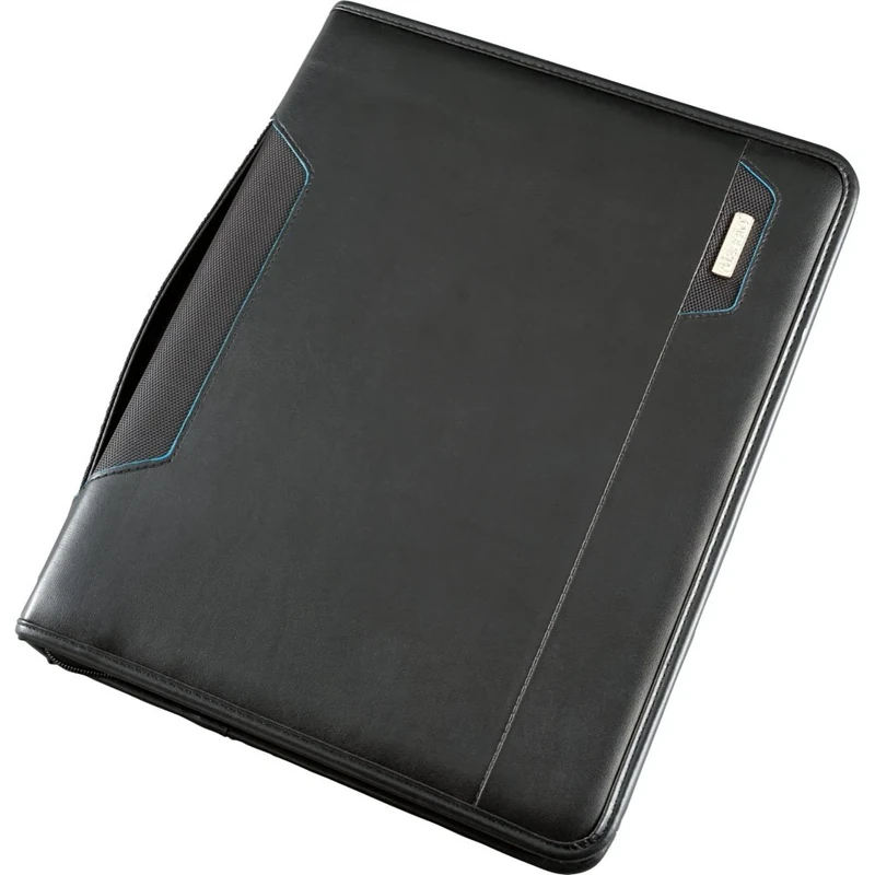Alassio TabletPC Salerno A4 Organiser Black Faux Leather