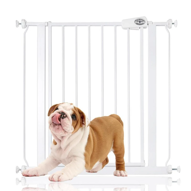 Bettacare Easy Fit Pressure Dog Gate, 75cm - 83cm, White, Pressure Fit Pet Gate for Dog and Puppy, Pet and Dog Barrier, Easy Installation