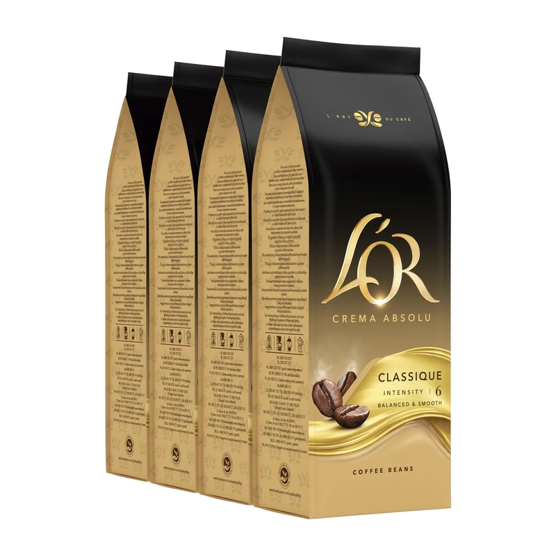 L'OR - Crema Absolu Classique Beans - 4x 500g