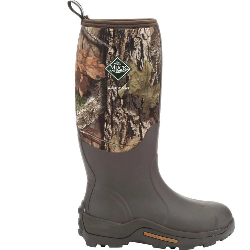 Muck Boots Unisex Woody Max Fleece Lined Waterproof Pull on Boot, Mossy Oak, 5