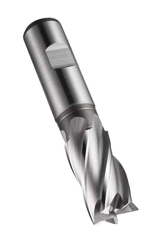 Dormer C247 C24710.0 HSS-E-PM 4 Flute End Mill/Milling Cutter with Bright Finish, Diameter 10.0 mm, Single Pack