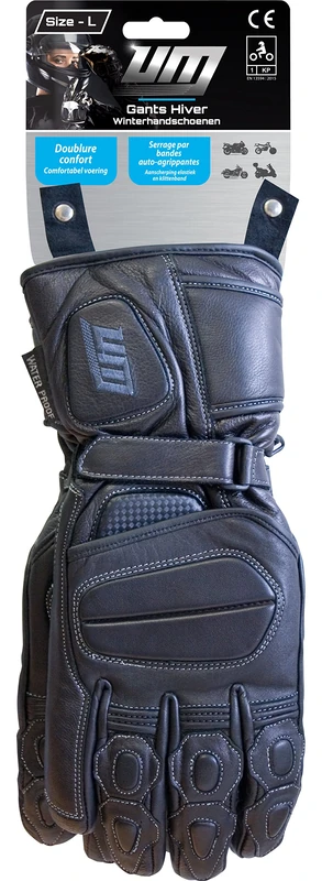 MU UM Men's Winter Glove, Black, Size L