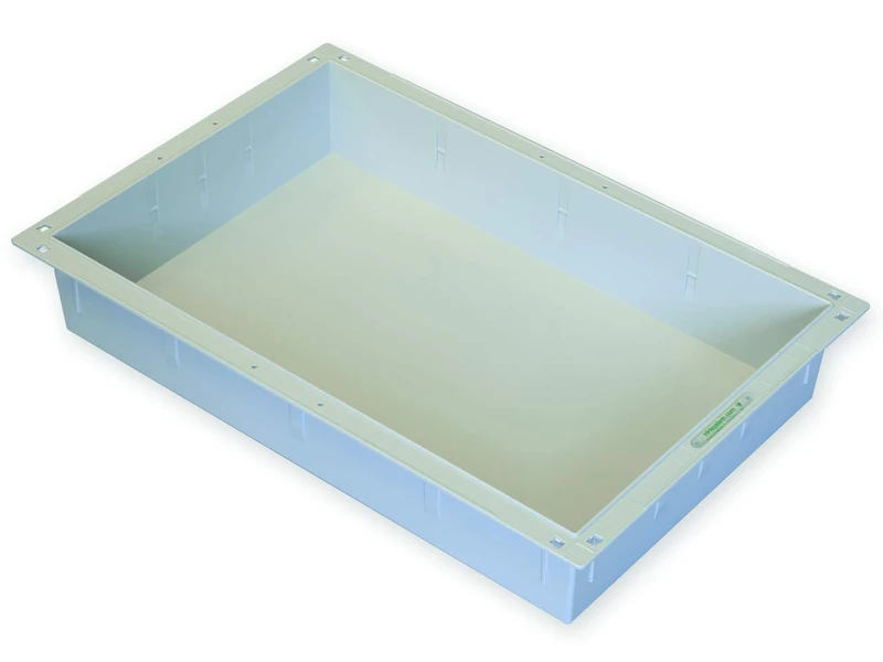 Gima - Modular Tray/Drawer Made of ABS Plastic, Grey Colour, Closed Type, for ISO Trolleys, Size 600 x 400 x 100 mm